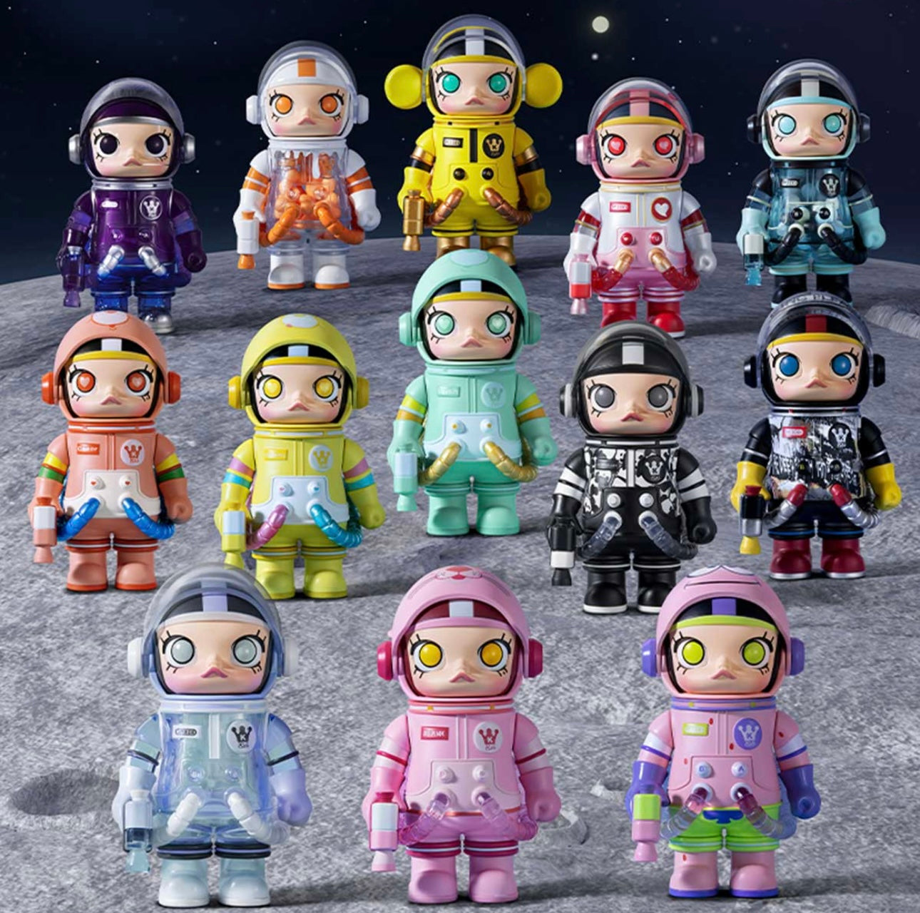 POP MART Mega Space Molly, Series 2 - B, Blind Box Complete Set