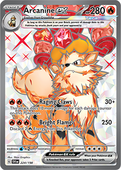 Arcanine ex Full Art - Scarlet & Violet Base Set - Near Mint