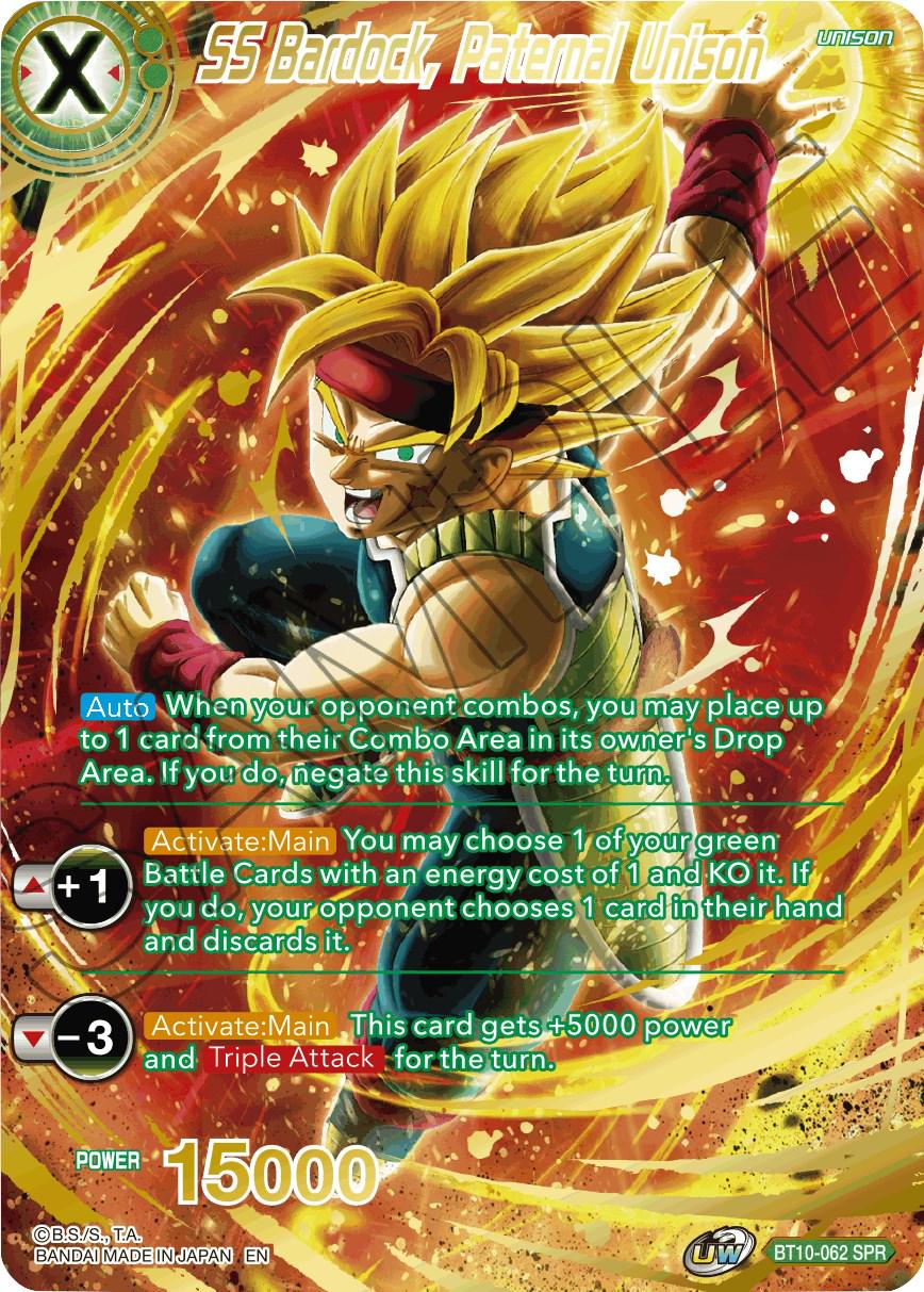 SSB Bardock, Paternal Unison BT10-062 SPR Foil - Mint