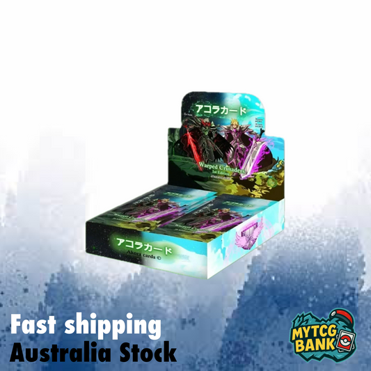 Akora TCG – Warped Crusaders 1st Edition Booster Box (20 Packs, Factory-Sealed)