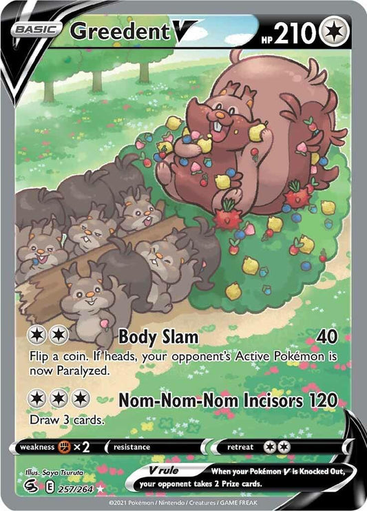 Greedent V Alternate Art - Fusion Strike - Near Mint
