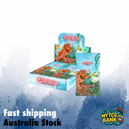 Akora TCG – Afelium Unleashed 1st Edition Booster Box (English, Factory-Sealed, 20 Packs)