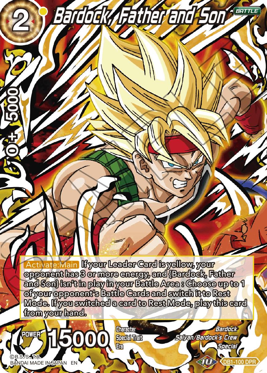 Bardock, Father and Son DB1-100 DPR Foil - Mint