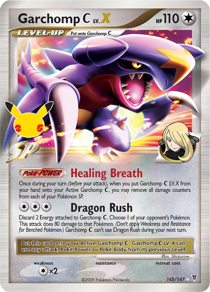 Garchomp C Lv X - Pokemon 25th Anniversary - Near Mint