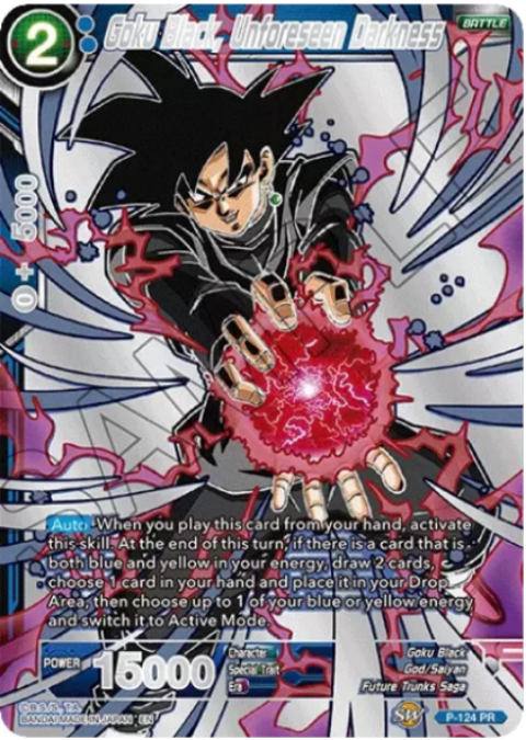 Goku Black, Unforseen Darkness P-124 Alternate Art Promo Textured Foil - Mint