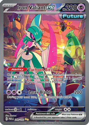 Iron Valiant ex - Paradox Rift Illustration Rare - Near Mint