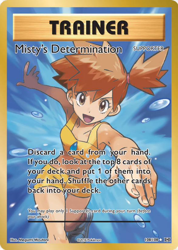 Misty's Determination Full Art  - Pokemon XY Evolution - Near Mint