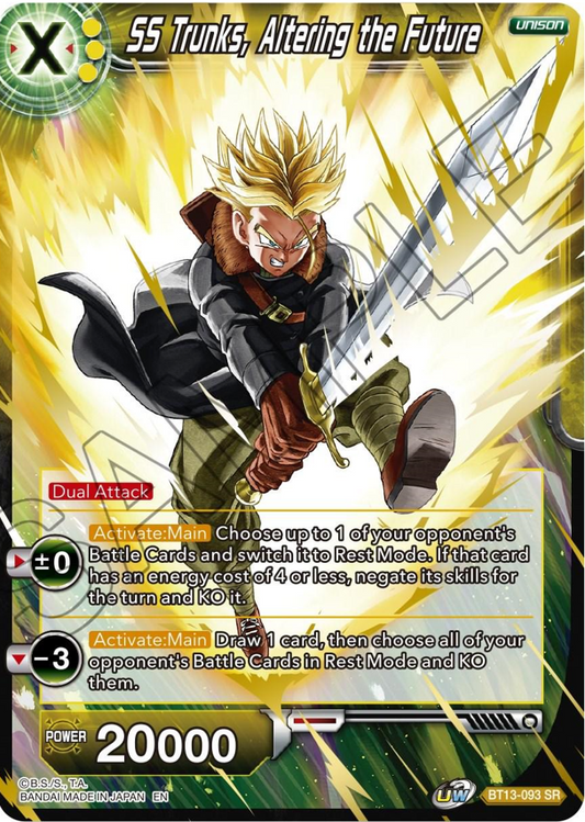 SS Trunks, Altering the Future BT13-093 SR Foil - Mint