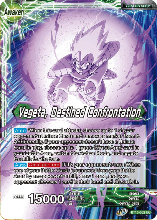 Vegeta, Destined Confrontation BT15-062 Holo - Mint