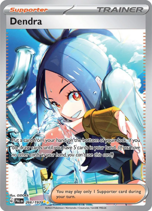 Dendra Alternate Art - Pokemon Paldea Evolved - Near Mint