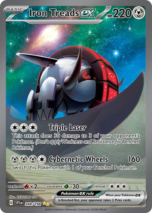 Iron Treads ex - Scarlet & Violet Base Set, Special Illustration Rare - Near Mint