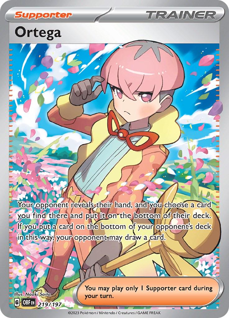Ortega Full Art  - Obsidian Flames - Near Mint