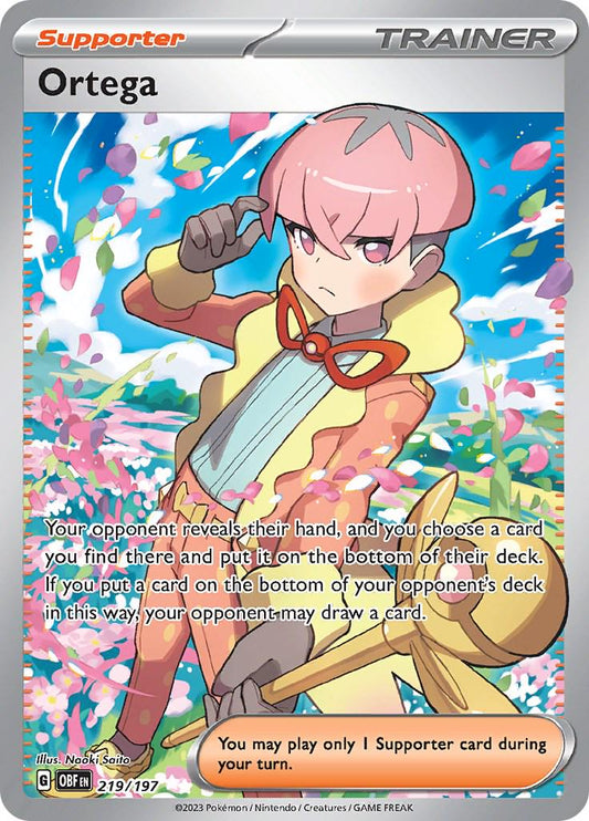 Ortega Full Art  - Obsidian Flames - Near Mint