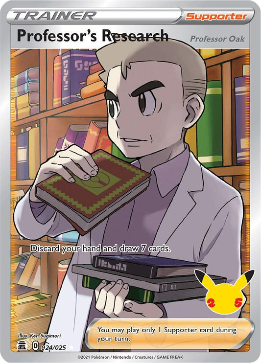 Professor's Research Full Art - Celebrations: 25th Anniversary - Near Mint
