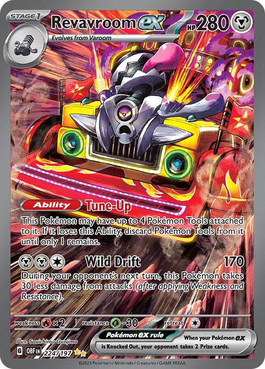 Revaroom ex Alternate Art - Pokemon Obsidian Flames - Near Mint