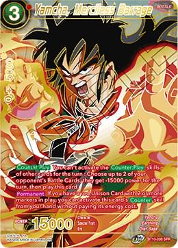 Yamcha, Merciless Barrage BT10-008 SPR Foil - New & Sealed