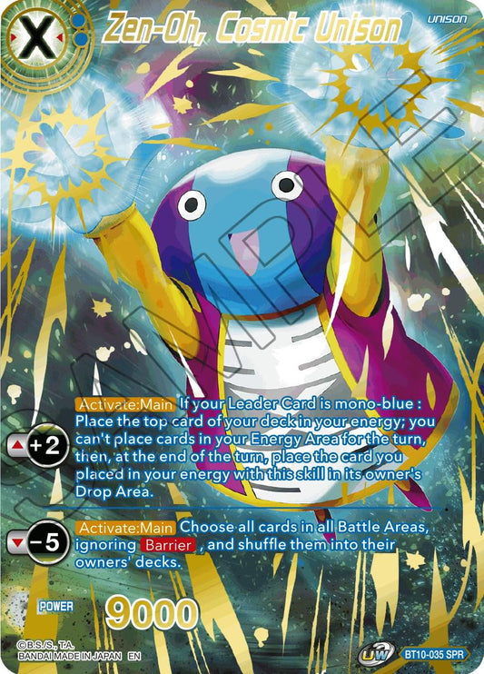 Zen-Oh, Cosmic Unison BT10-035 Special Rare (SPR) Foil - Mint